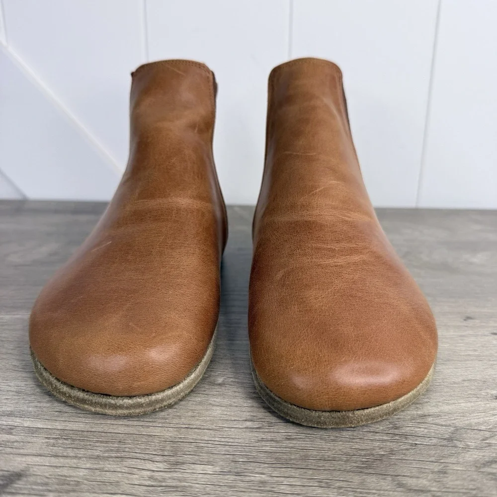 Earthing Harmony Grounding Barefoot Chelsea Boots in Honey Brown Sz EU 36 US 5.5